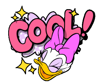 Disney Cool Sticker - Disney Cool Daisy Duck Stickers