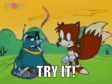 Grounder Try It GIF - Grounder Try It Adventures Of Sonic The Hedgehog GIFs