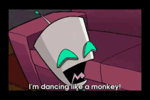 Dance Monkey Dance GIF - Invader Zim Planet Jackers Robot GIFs