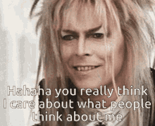 David Bowie Smile GIF - David Bowie Smile You Really Think I Care GIFs