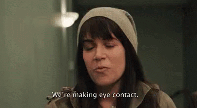 400px x 220px - We'Re Making Eye Contact GIF - Eye Contact Making Eye Contact Abbi Jacobsen  - Discover & Share GIFs