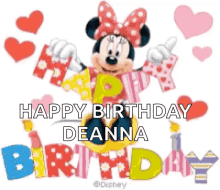 Happy Birthday Minnie Mouse GIF - Happy Birthday Minnie Mouse Heart GIFs