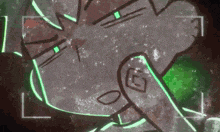 a drawing of a person 's face with the letter g on it