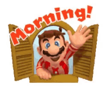 Good Morning GIF - Good Morning Mario GIFs