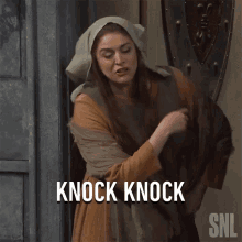 Knock Knock Saturday Night Live GIF - Knock Knock Saturday Night Live Whos There GIFs