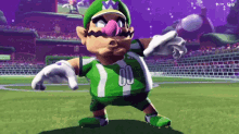 Mario Strikers Battle League Wario GIF - Mario Strikers Battle League Wario Garlic Breath GIFs