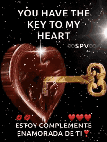love sparkles hearts key you have the key to my heart