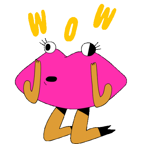 Confused Lips Say Wow Sticker - Tell Me Everything Wow Google Stickers
