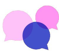 Word Bubble Pink Sticker - Word Bubble Pink Purple Stickers