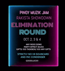 pmj pmj event elimination round