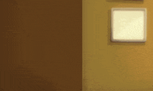 a man in a white shirt is standing in front of a lamp