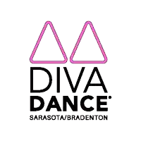 a logo for diva dance sarasota / bradenton