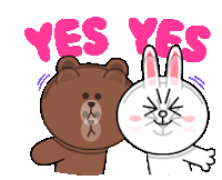 Cony Yes Sticker - Cony Yes Stickers