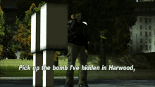 Gtagif Gta One Liners GIF - Gtagif Gta One Liners Pick Up The Bomb Ive Hidden In Harwood GIFs