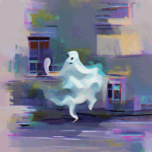 Runaway Ghost Virtualdream GIF - Runaway Ghost Virtualdream Art GIFs