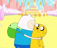 Finn And Jake Hug GIF - Adventure Time Finn Jake GIFs