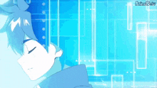 a cartoon of a boy with animed.tv written in the corner