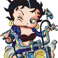 Betty Boop Sparkle Sticker - Betty Boop Sparkle Motorbike Stickers