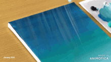 a painting is being made by joony art and made in animatica
