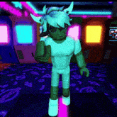 a video game character is standing in front of an arcade machine that says ' arcade ' on it