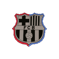 a shield with a soccer ball and the words fcb on it