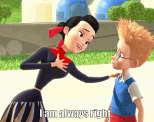 meet the robinsons disney franny robinson i am always right even when im wrong im right