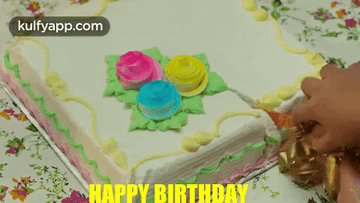 Passion Fruit Birthday Cake Stock Photo - Download Image Now - Cake,  Birthday, Birthday Cake - iStock