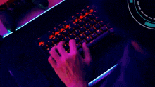 a person is typing on a keyboard with the words kiem tra duong truyen doi lệnh