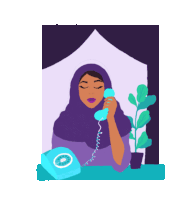 Stay Indoors But Stay Connected Muslim Sticker