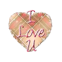 a heart with the words " i love u " written on it