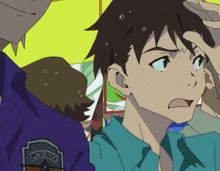 a man with a pathfinder patch on his shirt