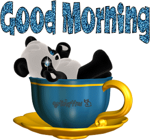 Good Morning Panda Sticker - Good Morning Panda Coffee Stickers