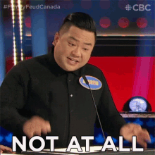 Not At All Andrew Phung GIF - Not At All Andrew Phung Family Feud Canada GIFs