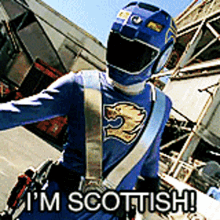 Power Rangers Im Scottish GIF - Power Rangers Im Scottish Blue Ranger GIFs