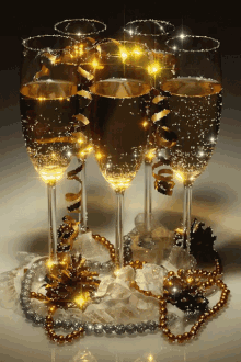 New Year Champagne GIF