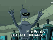 Bender Futurama Macbook Pro GIF - Bender Futurama Macbook Pro Apple GIFs