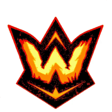wifi logo letter w orange w