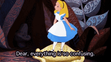 You Honestly Have No Idea Where To Start On Your To-do List. GIF - Alice In Wonderland Confused Confusing GIFs