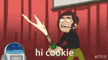 Hi Cookie Cookie GIF - Hi Cookie Cookie Reagan Ridley GIFs