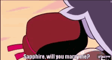 Steven Universe Will You Marry Me GIF - Steven Universe Will You Marry Me Sapphire GIFs