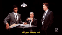 Jon Stewart Oh God Hasan No GIF - Jon Stewart Oh God Hasan No The Daily Show GIFs