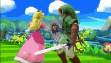 Princess Peach Zelda GIF - Princess Peach Zelda Link GIFs