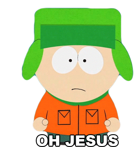 Oh Jesus Kyle Broflovski Sticker - Oh Jesus Kyle Broflovski South Park Stickers