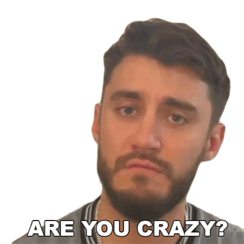 Are You Crazy Casey Frey Sticker - Are You Crazy Casey Frey Are You Out Of Your Mind Stickers