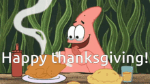 Spongebob Happy Thankgiving GIF - Spongebob Happy Thankgiving Patrick GIFs