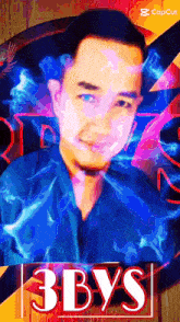 a picture of a man with the name 3bys written on it