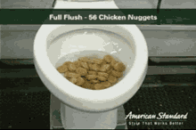 Chicken Nuggets Toilet GIF