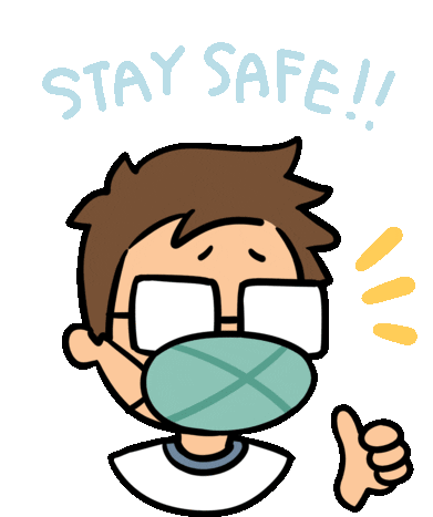 Covid19 Stay Safe Sticker - Covid19 Stay Safe Thumbs Up Stickers