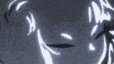a close up of a drawing of a person 's face with a swirl of light coming out of it .