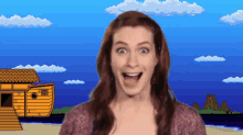 Felicia'S Ark - Frogs: Creepiest Face Ever GIF - Geek And Sundry Felicia Day GIFs